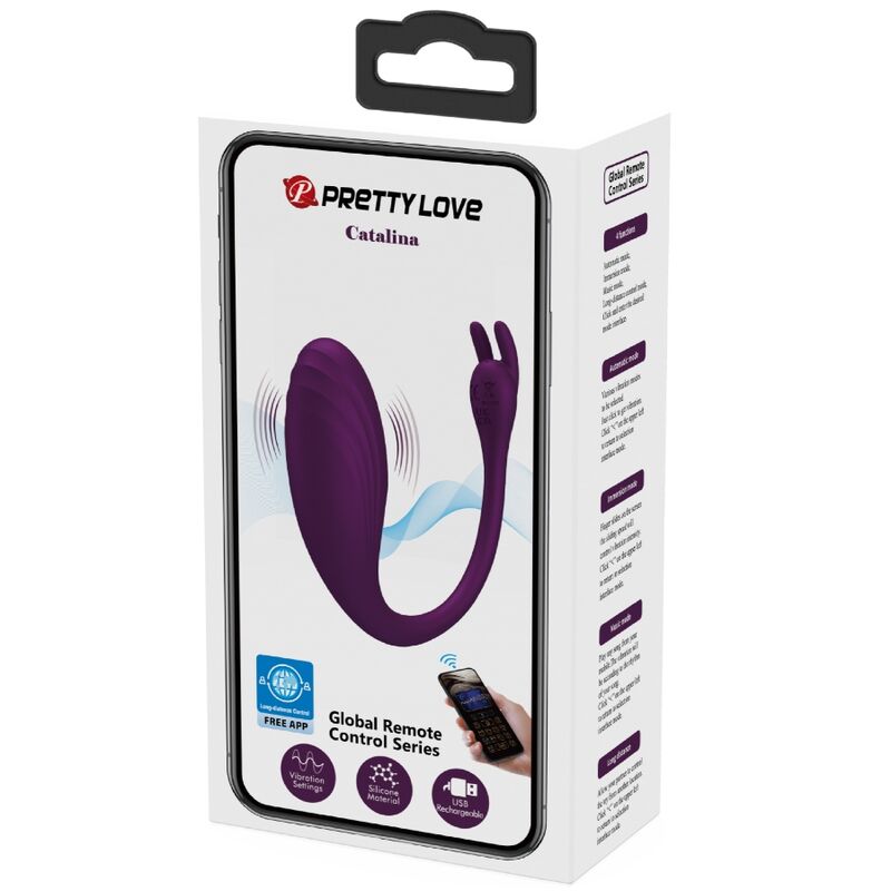 PRETTY LOVE - CATALINA VIBRADOR COM CONTROLO APP LILÁS