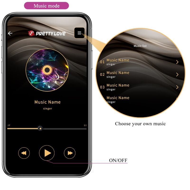 PRETTY LOVE - CATALINA VIBRADOR COM CONTROLO APP LILÁS