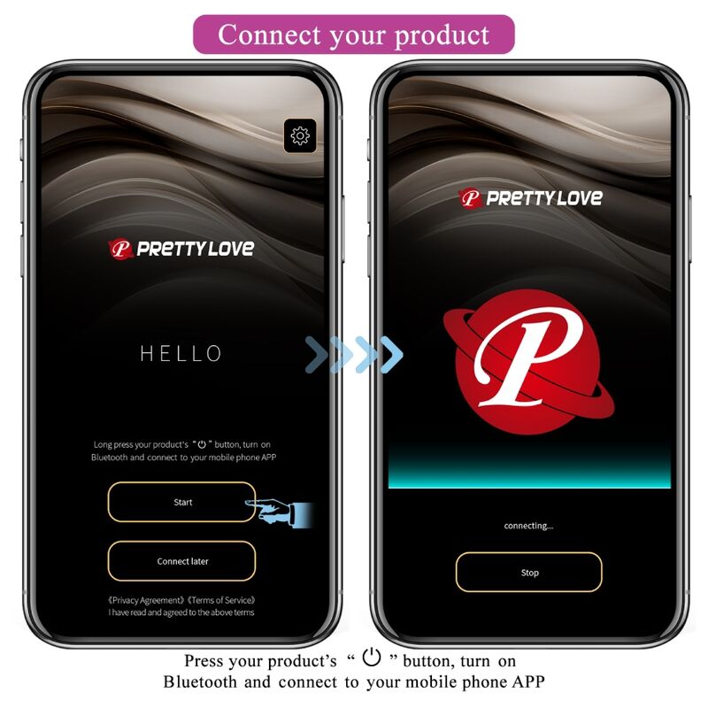 PRETTY LOVE - CATALINA VIBRADOR COM CONTROLO APP LILÁS