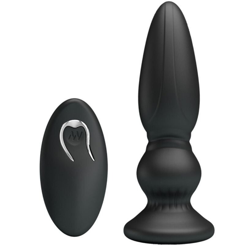 MR PLAY - VIBRADOR POTENTE COM CONTROLO REMOTO PLUG ANAL PRETO
