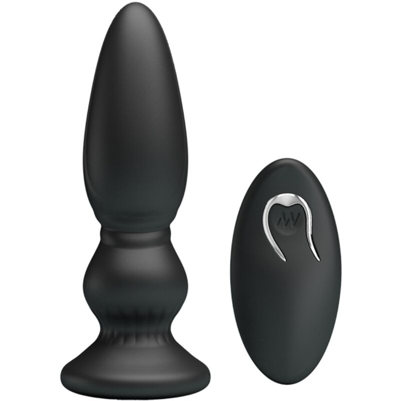 MR PLAY - VIBRADOR POTENTE COM CONTROLO REMOTO PLUG ANAL PRETO