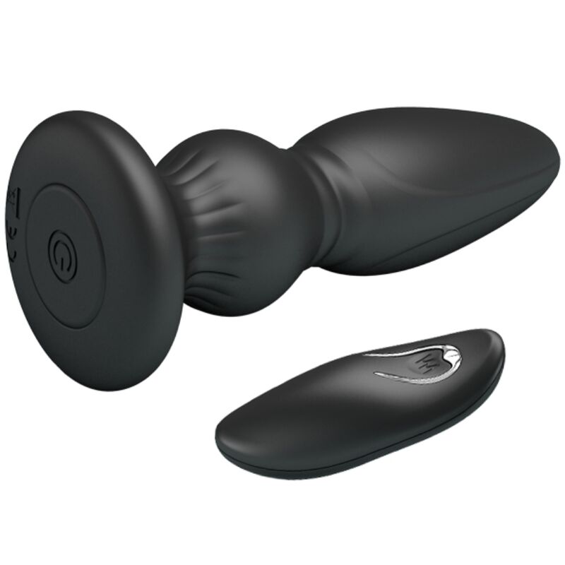 MR PLAY - VIBRADOR POTENTE COM CONTROLO REMOTO PLUG ANAL PRETO
