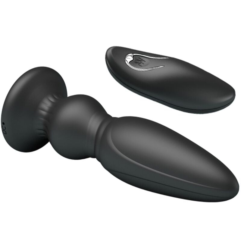 MR PLAY - VIBRADOR POTENTE COM CONTROLO REMOTO PLUG ANAL PRETO