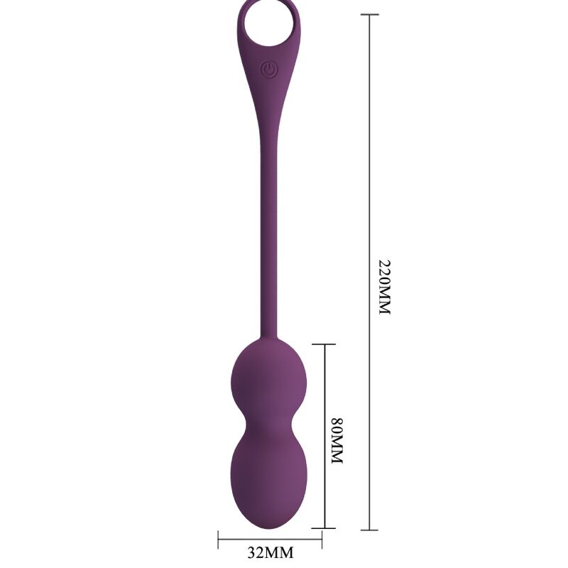 PRETTY LOVE - ELVIRA BOLAS KEGEL COM CONTROLO APP ROXO