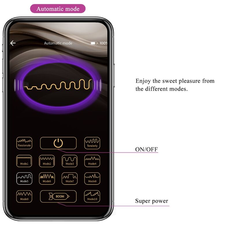 PRETTY LOVE - ELVIRA BOLAS KEGEL COM CONTROLO APP ROXO