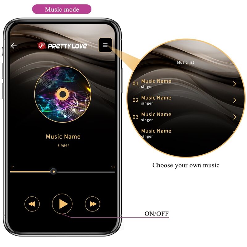 PRETTY LOVE - ELVIRA BOLAS KEGEL COM CONTROLO APP ROXO