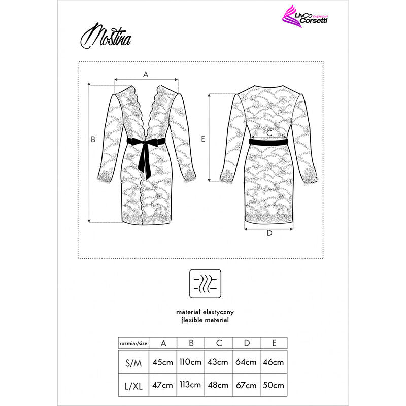 LIVCO CORSETTI FASHION - MOSTINA LC 90641 BATA PRETA L/XL