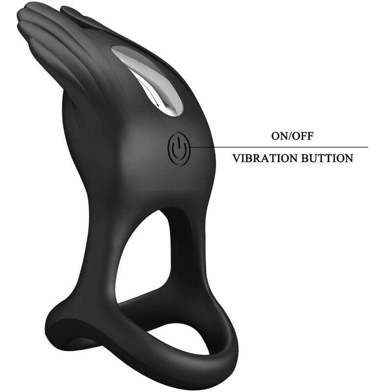 PRETTY LOVE - SILAS ANEL VIBRADOR 7 VIBRAÇÕES EM SILICONE PRETO
