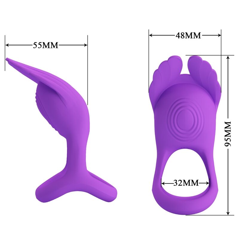 PRETTY LOVE - SILAS ANEL VIBRADOR 7 VIBRAÇÕES EM SILICONE LILÁS
