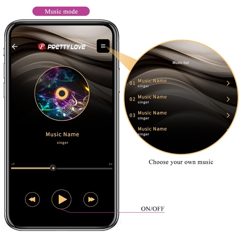 PRETTY LOVE - BILLY VIBRATION LILÁS APP GRATUITA
