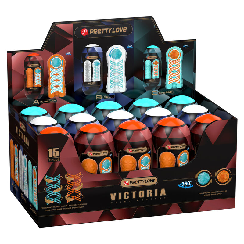 PRETTY LOVE - MASTURBADOR VICTORIA PACK 15 UNIDADES