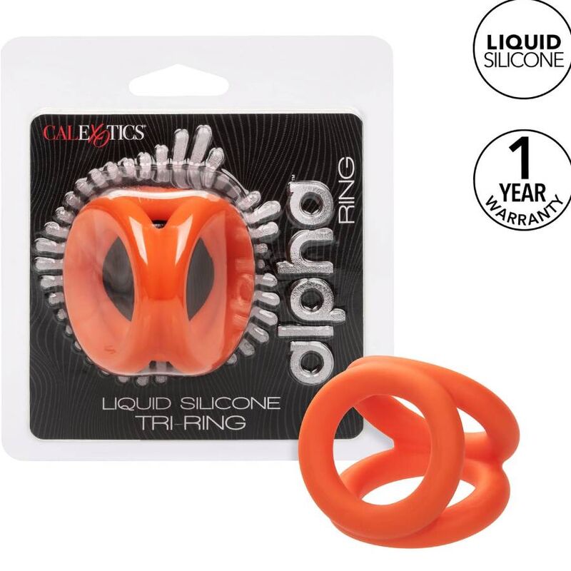 CALEXOTICS - ALPHA TRIPLO ANEL LARANJA