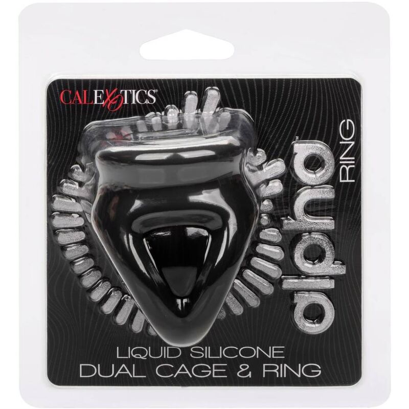 CALEXOTICS - ALPHA ANEL COM JAULA DUPLA PRETO