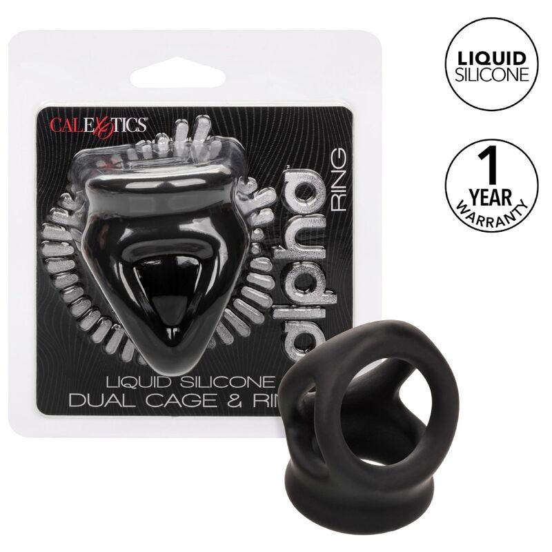 CALEXOTICS - ALPHA ANEL COM JAULA DUPLA PRETO