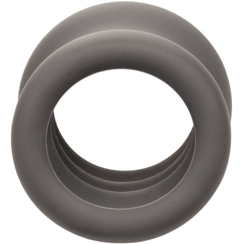 CALEXOTICS - ALPHA DOUBLE SCROTUM EXTENDER RING BLACK