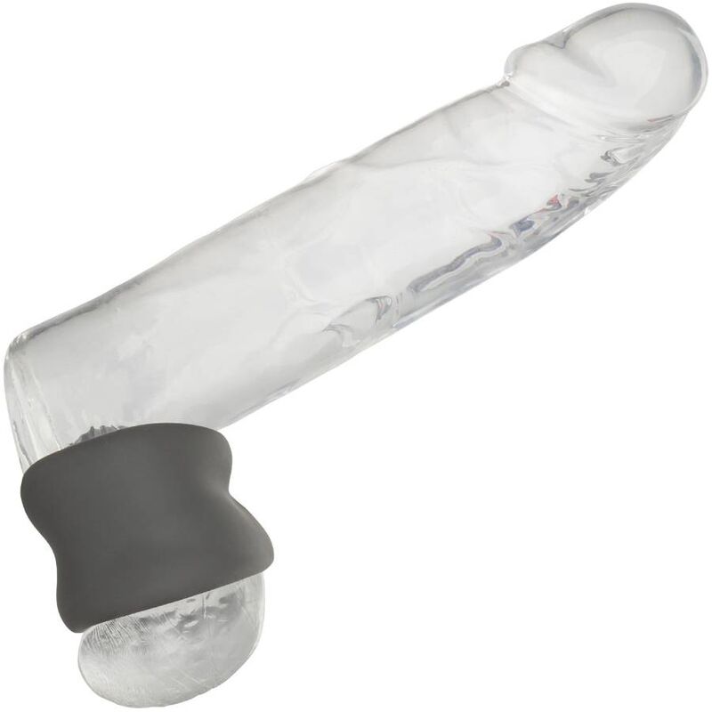 CALEXOTICS - ALPHA ANEL EXTENSOR DE ESCROTO DUPLO PRETO
