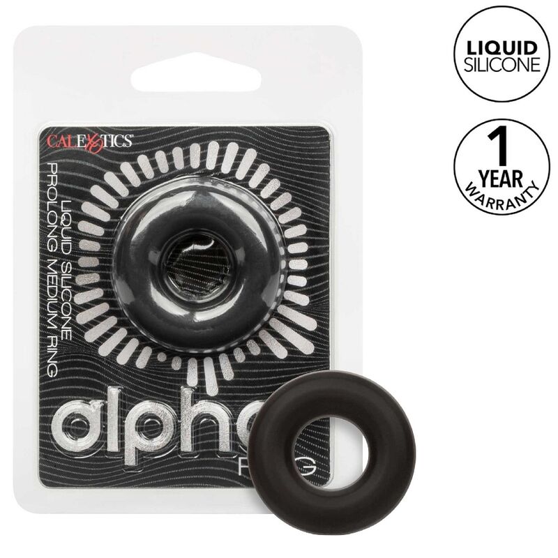 CALEXOTICS - ALPHA ANEL ALONGADOR MÉDIO PRETO