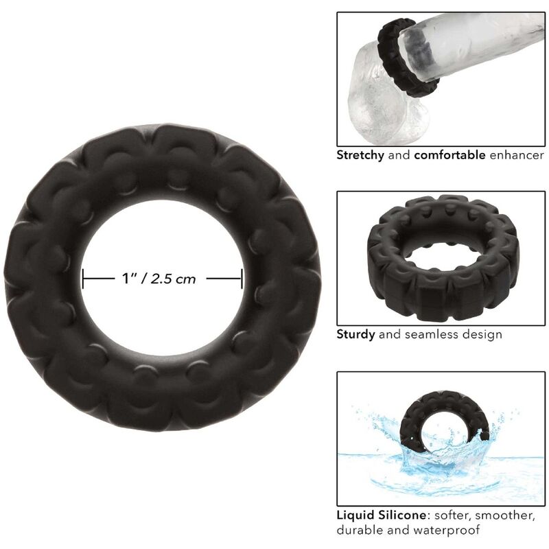 CALEXOTICS - ALPHA ANEL ALONGADOR TEXTURADO PRETO