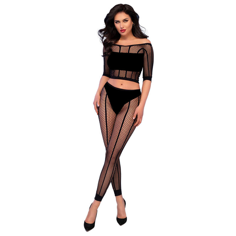 CHILIROSE - CR 4647 TOP & LEGGINGS PRETOS S/M