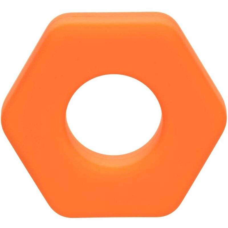 CALEXOTICS - ALPHA ANEL ALONGADOR HEXAGONAL LARANJA