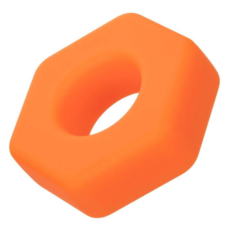 CALEXOTICS - ALPHA ANEL ALONGADOR HEXAGONAL LARANJA