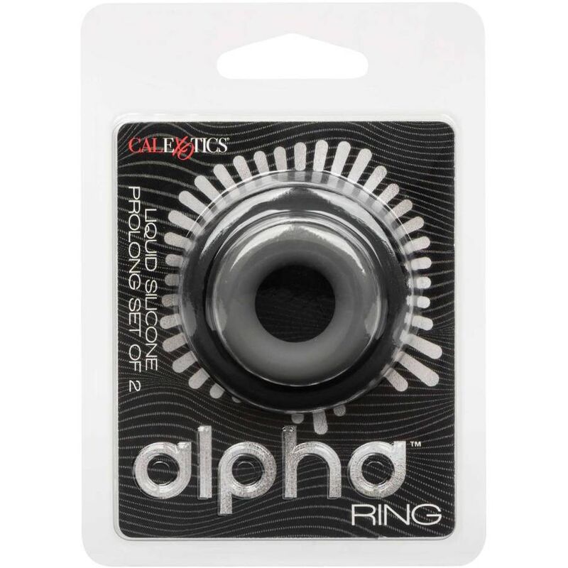 CALEXOTICS - ALPHA KIT 2 ANÉIS ALONGADORES CINZA