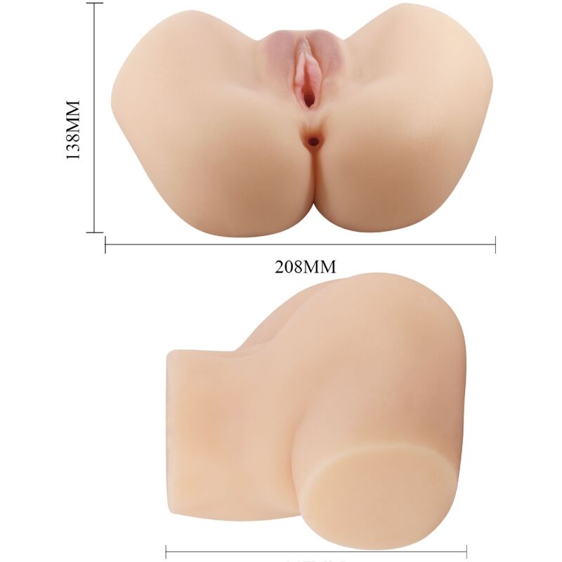 CRAZY BULL - VAGINA E ÂNUS REALISTAS COM VIBRADOR HAILEY