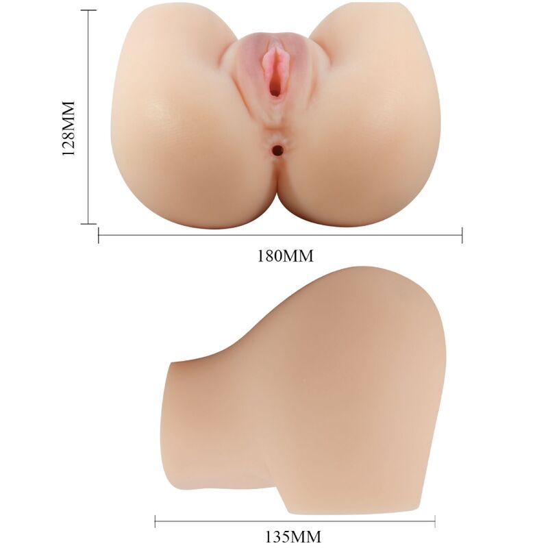 CRAZY BULL - VAGINA E ÂNUS REALISTAS COM VIBRADOR MILA