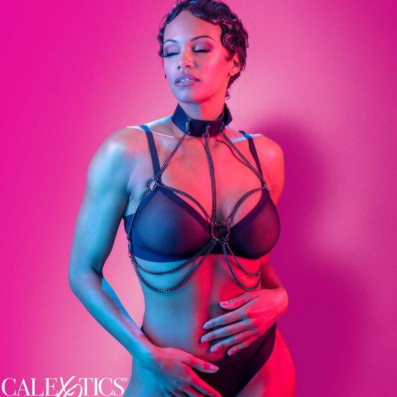 CALEXOTICS – EUPHORIA ARNÊS DE COLAR COM MÚLTIPLAS CORRENTES