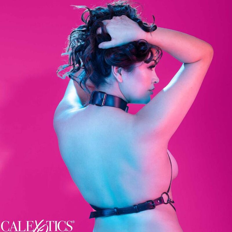 CALEXOTICS – EUPHORIA ARNÊS DE COLAR COM MÚLTIPLAS CORRENTES TAMANHO PLUS