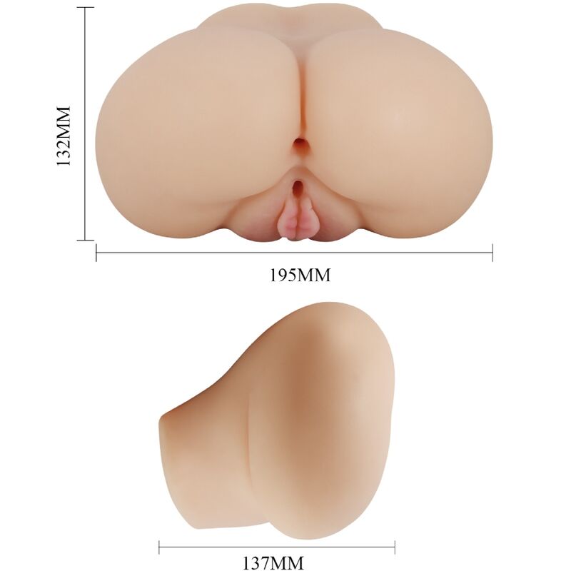 CRAZY BULL - VAGINA E ÂNUS REALISTAS COM VIBRADOR LUNA