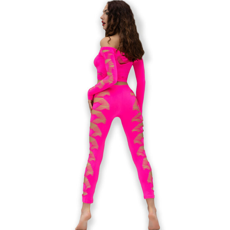 CHILIROSE - CR 4632 TOP & CALÇAS FUCSIA S/L