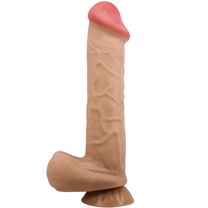 PRETTY LOVE - SLIDING SKIN SERIES DILDO REALISTA COM VENTOSA PELE DESLIZANTE 26 CM