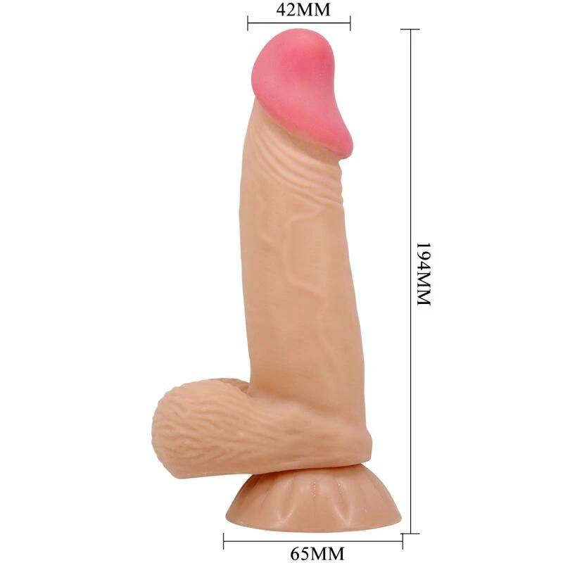 SÉRIE PELE DESLIZANTE DILDO REALÍSTICO COM VENTOSA - Sex Shop Sexy