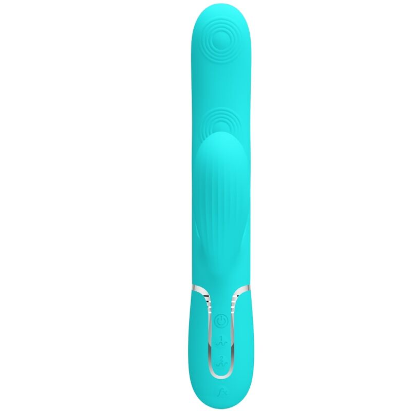 PRETTY LOVE - PERLITA VIBRADOR PONTO G 3 EM 1 MULTIFUNÇÕES VERDE ÁGUA