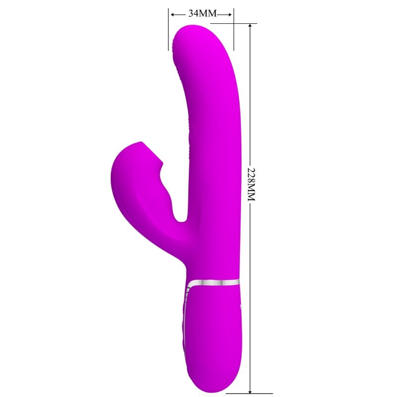 PRETTY LOVE - PERLITA VIBRADOR PONTO G 3 EM 1 MULTIFUNÇÕES VIOLETA