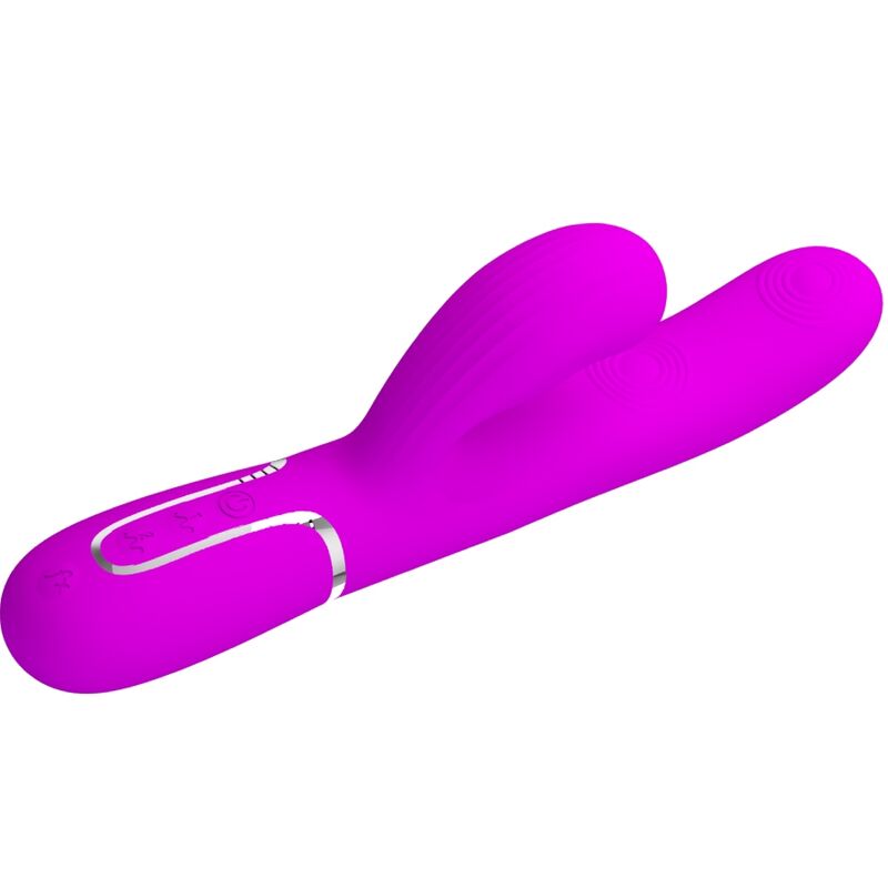 PRETTY LOVE - PERLITA VIBRADOR PONTO G 3 EM 1 MULTIFUNÇÕES VIOLETA