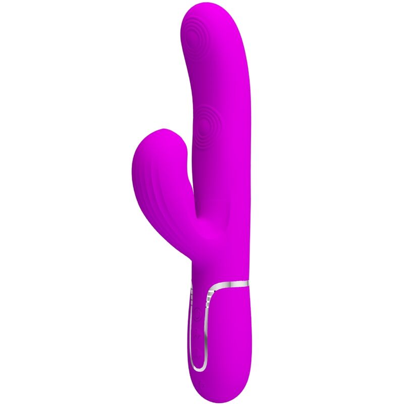 PRETTY LOVE - PERLITA VIBRADOR PONTO G 3 EM 1 MULTIFUNÇÕES VIOLETA