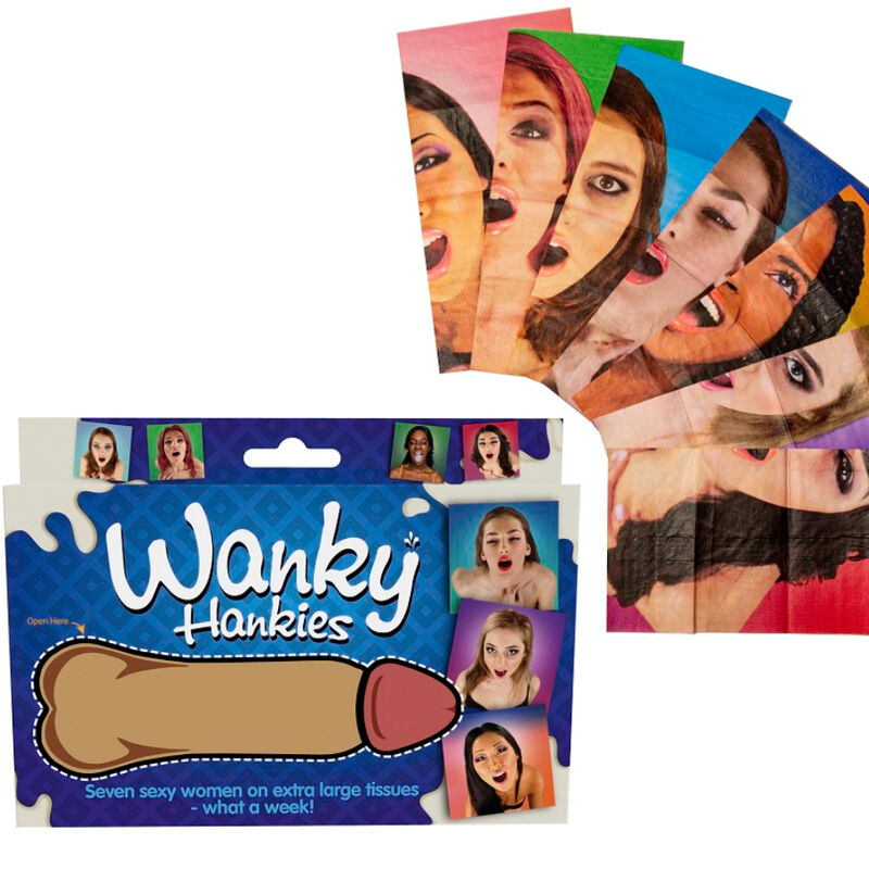 SPENCER & FLEETWOOD - WANKY HANKIES 7 LENÇOS EXTRA GRANDES MULHERES