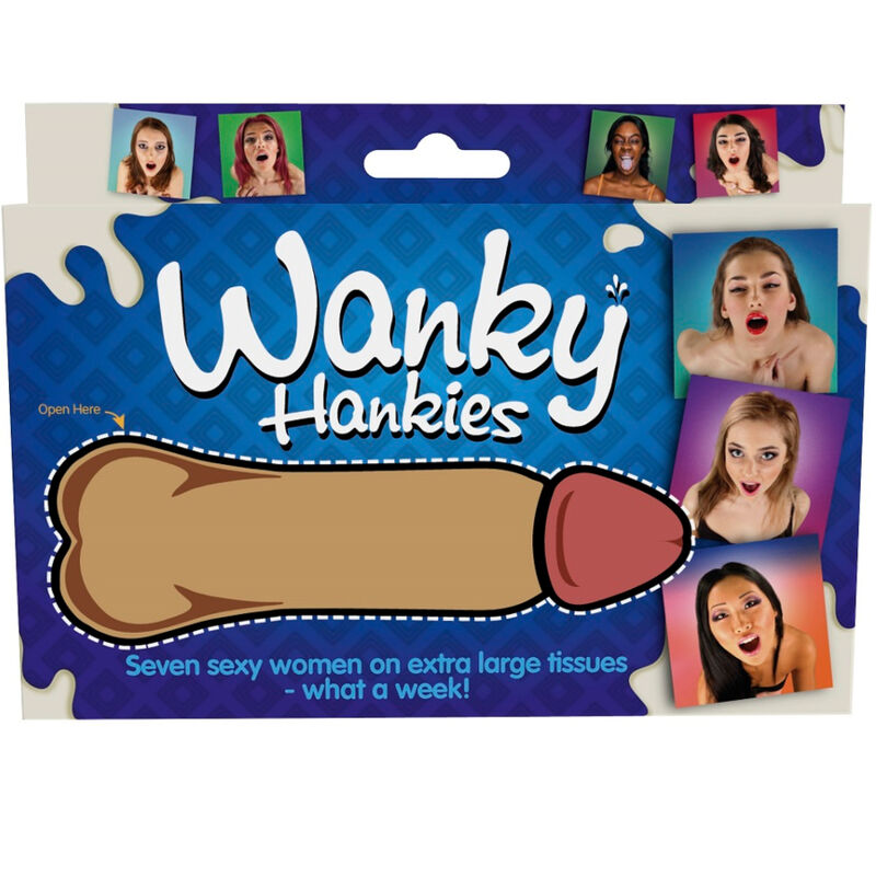 SPENCER & FLEETWOOD - WANKY HANKIES 7 LENÇOS EXTRA GRANDES MULHERES