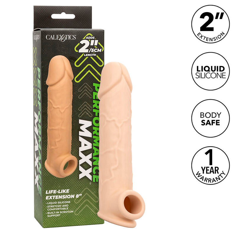 CALEXOTICS - PERFORMANCE MAXX EXTENSOR REALISTA 8 CLARO