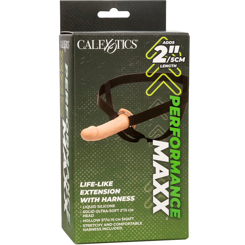 CALEXOTICS - PERFORMANCE MAXX EXTENSOR REALISTA COM ARNÊS CLARO