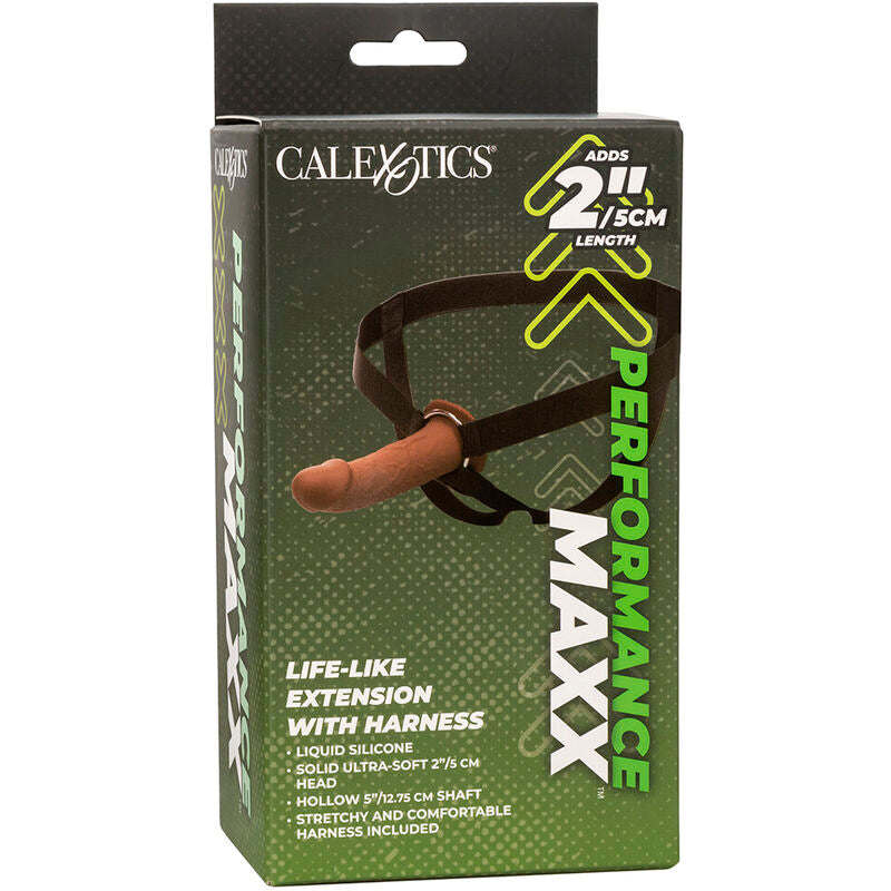 CALEXOTICS - PERFORMANCE MAXX EXTENSOR REALISTA COM ARNÊS MORENO