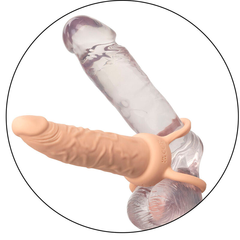 CALEXOTICS - PERFORMANCE MAXX RECHARGEABLE DOUBLE PENETRATOR LIGHT SKIN TONE