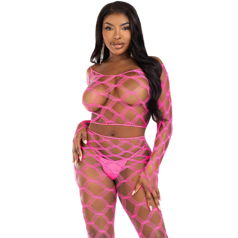 LEG AVENUE - TOP & LEGGINGS HARDCORE VERDE