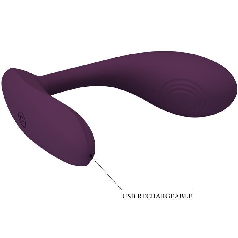 PRETTY LOVE - BAIRD VIBRADOR PONTO G 12 MODOS RECARREGÁVEL LILÁS APP