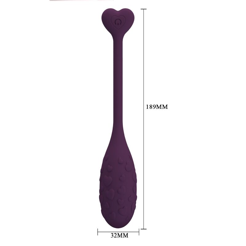 PRETTY LOVE - FISHERMAN APP-CONTROLLED PURPLE VIBRATING EGG