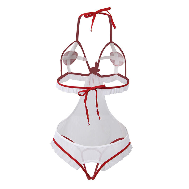 SUBBLIME - SEXY NURSE COSTUME OPEN CROPS S/M