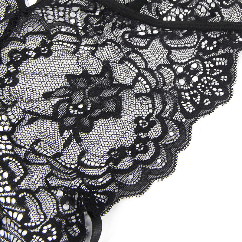 SUBBLIME - POLICE DISGUISE BLACK LACE BODYSUIT S/M