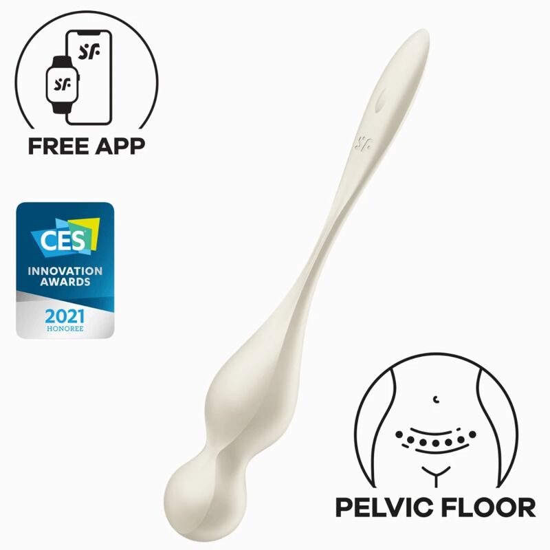 SATISFYER - LOVE BIRDS BOLAS KEGEL VIBRATÓRIAS BRANCO